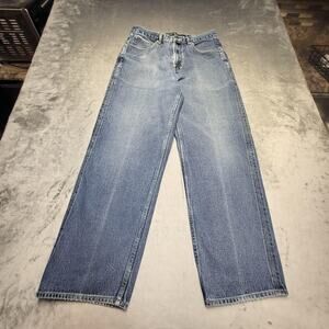 Vintage Nautica Jeans Mens 34x32 Blue Selvedge Straight Relaxed Denim Pockets